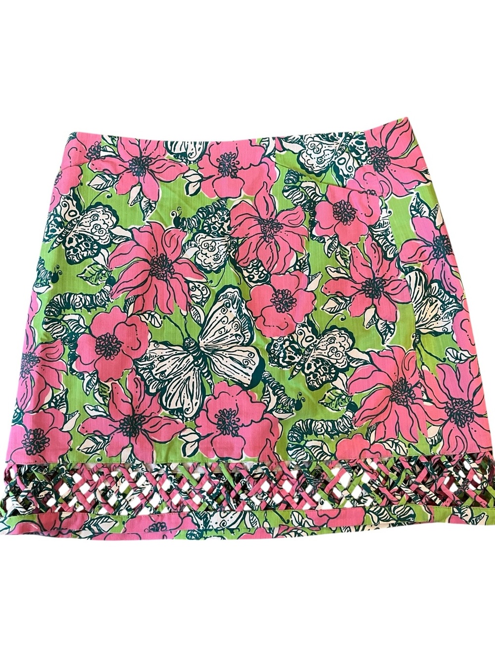 Lilly Pulitzer Roslyn Lattice Skirt Size 8